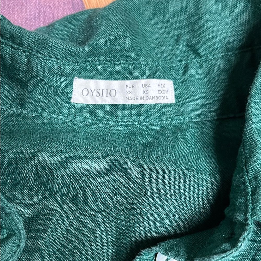 Green Button Down Shirt - image 5